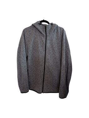 UNIQLO SprzNY MOMA Limited Edition Gray Full Zip Jacket Geo Print XL EUC